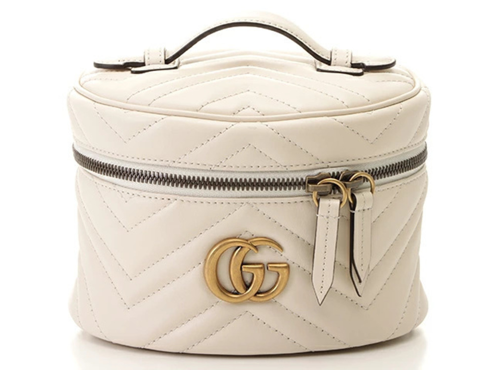 Gucci GG Marmont Backpack White Calfskin